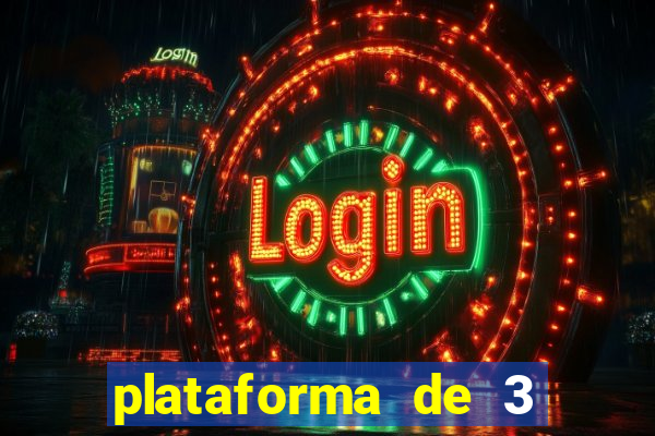 plataforma de 3 reais jogo