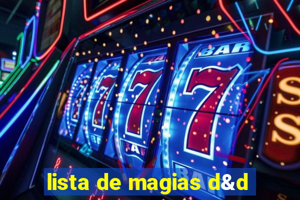lista de magias d&d