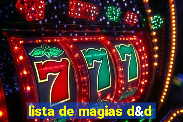 lista de magias d&d