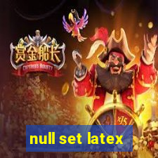 null set latex