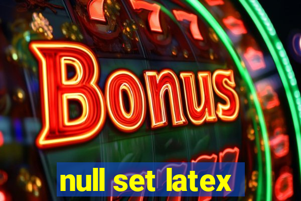 null set latex