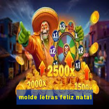 molde letras feliz natal