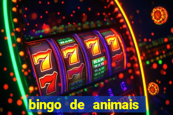 bingo de animais para educa??o infantil
