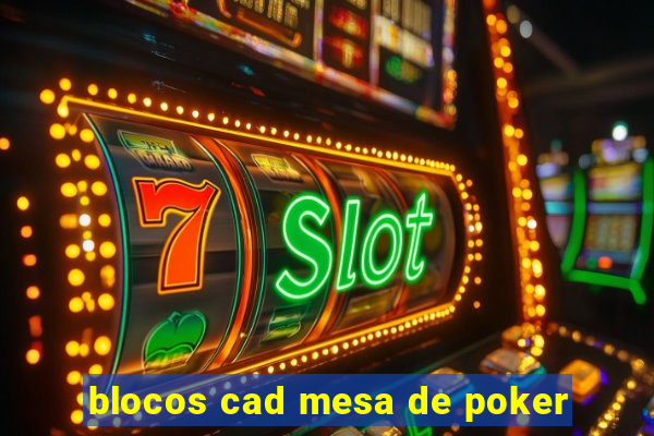 blocos cad mesa de poker