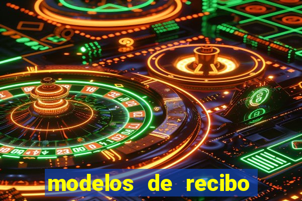 modelos de recibo de pagamento word