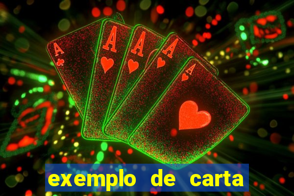 exemplo de carta aberta vestibular