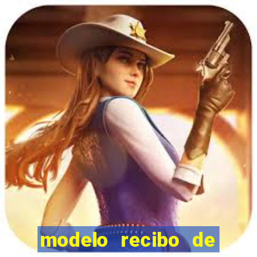 modelo recibo de pagamento word
