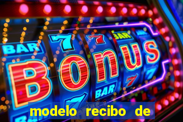 modelo recibo de pagamento word