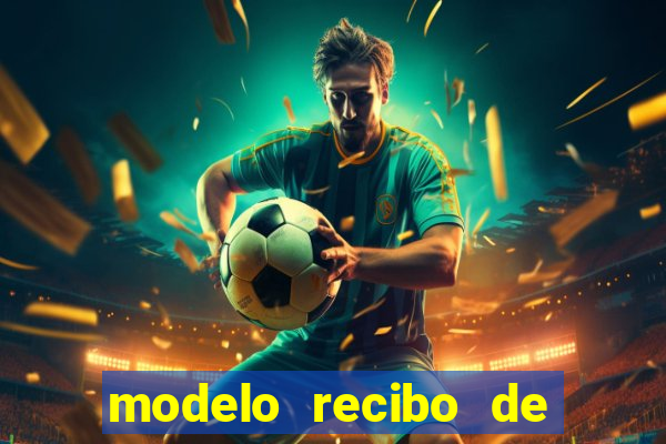 modelo recibo de pagamento word