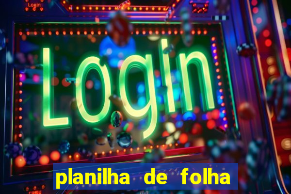 planilha de folha de pagamento
