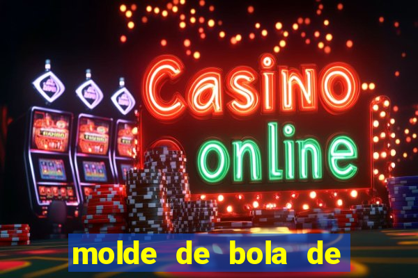 molde de bola de futebol para imprimir