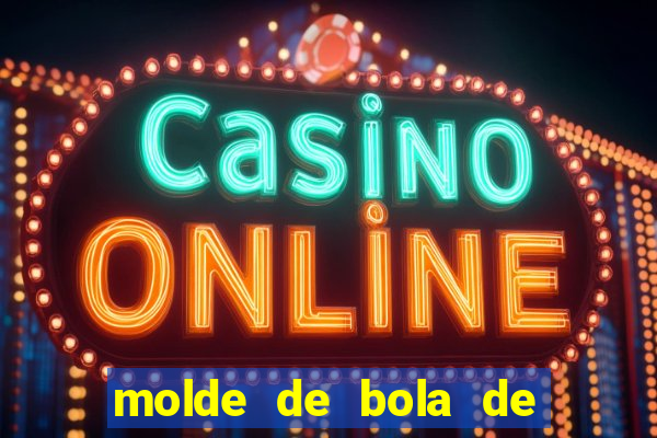 molde de bola de futebol para imprimir