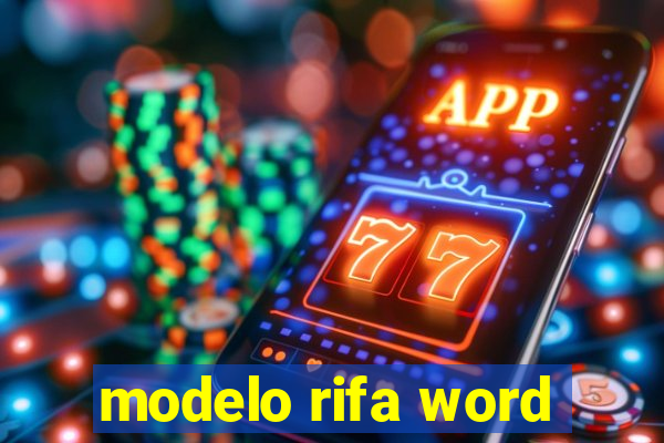 modelo rifa word