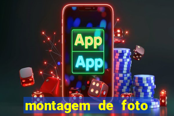 montagem de foto com simbolo do flamengo