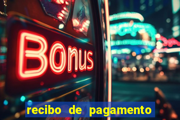 recibo de pagamento simples word