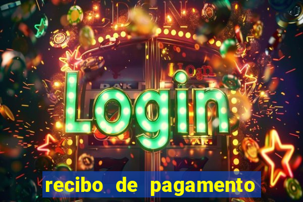 recibo de pagamento simples word