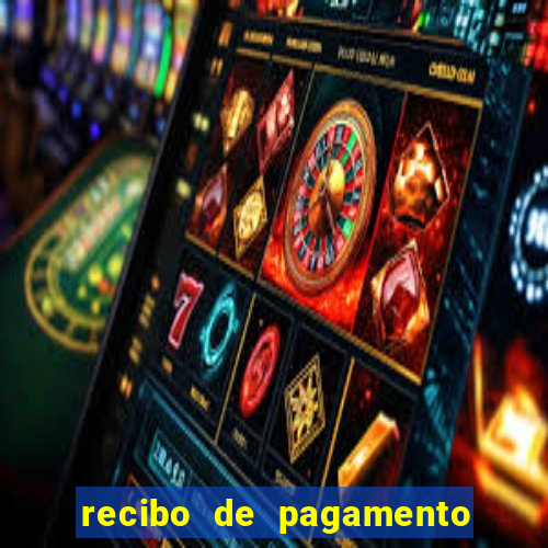 recibo de pagamento simples word