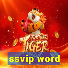 ssvip word