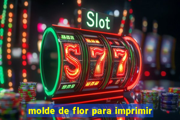 molde de flor para imprimir