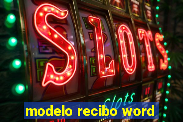 modelo recibo word
