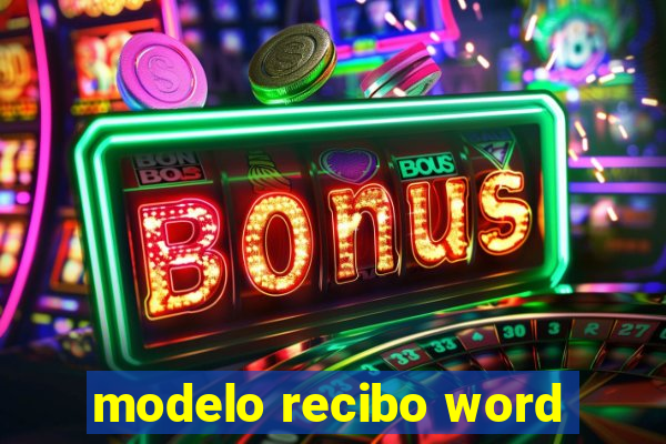 modelo recibo word