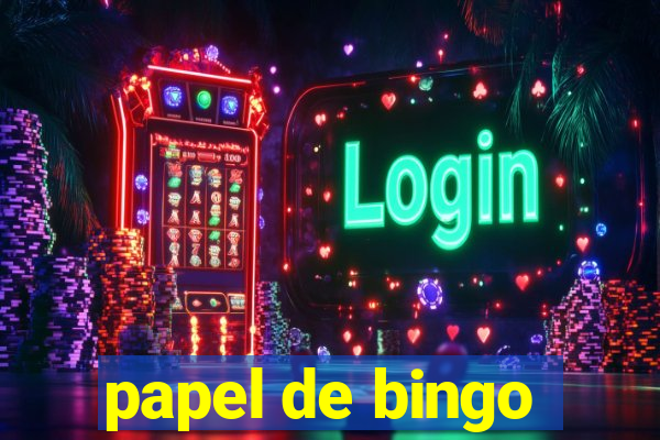 papel de bingo
