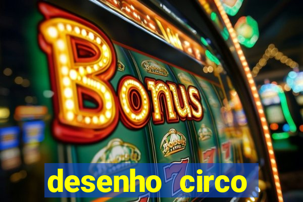 desenho circo digital para colorir
