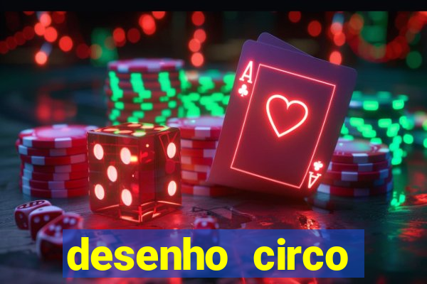 desenho circo digital para colorir