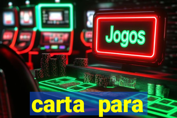 carta para encontrista homem