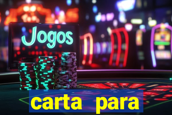carta para encontrista homem