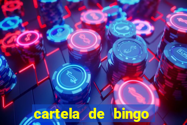 cartela de bingo cha de panela