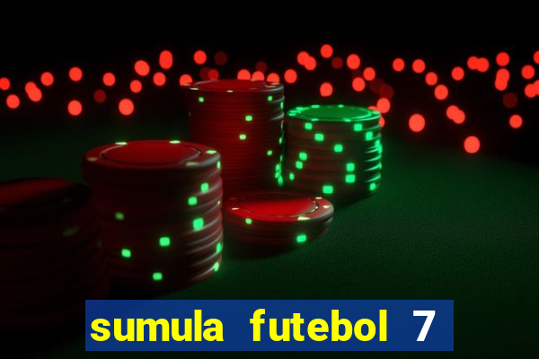 sumula futebol 7 society excel