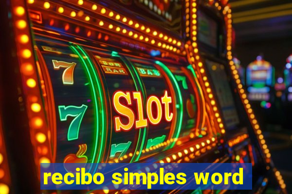recibo simples word