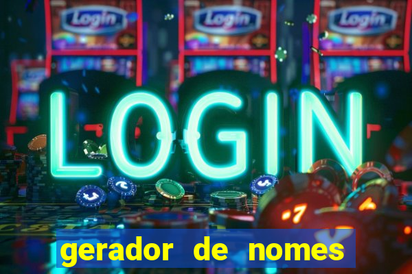 gerador de nomes para jogos