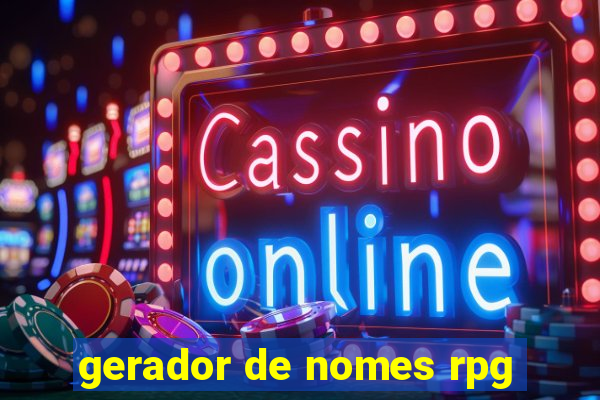 gerador de nomes rpg