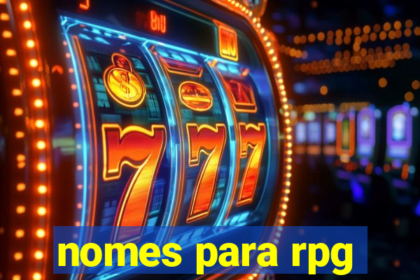nomes para rpg