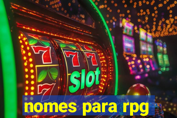 nomes para rpg