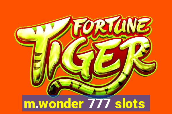 m.wonder 777 slots