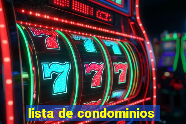 lista de condominios