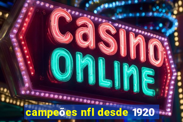 campeões nfl desde 1920
