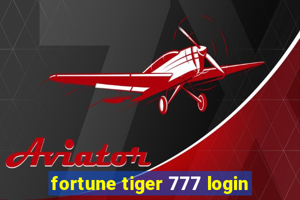 fortune tiger 777 login
