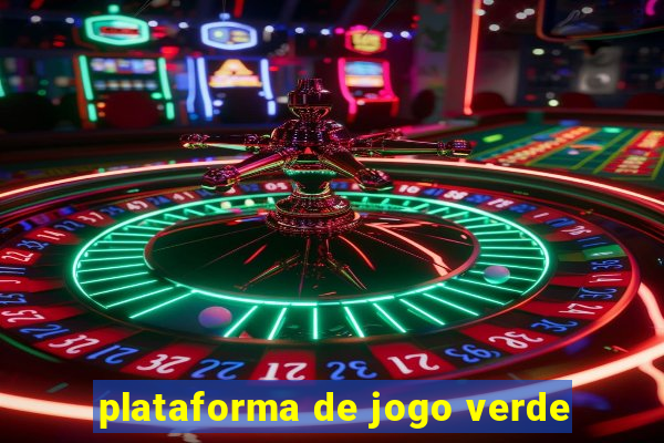 plataforma de jogo verde
