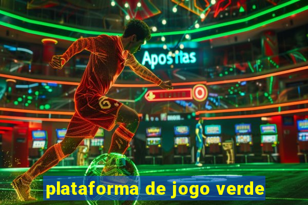 plataforma de jogo verde
