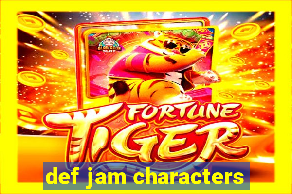 def jam characters