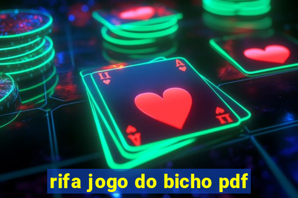 rifa jogo do bicho pdf