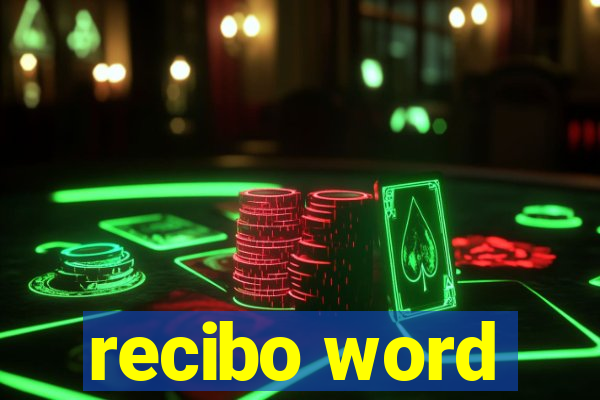 recibo word
