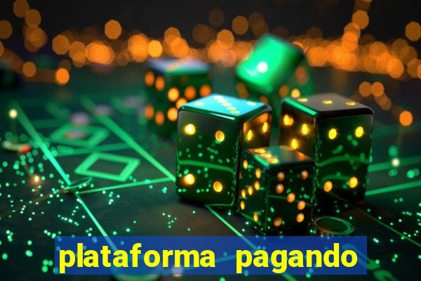 plataforma pagando bem hoje