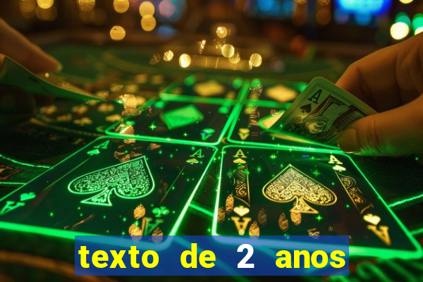 texto de 2 anos de namoro
