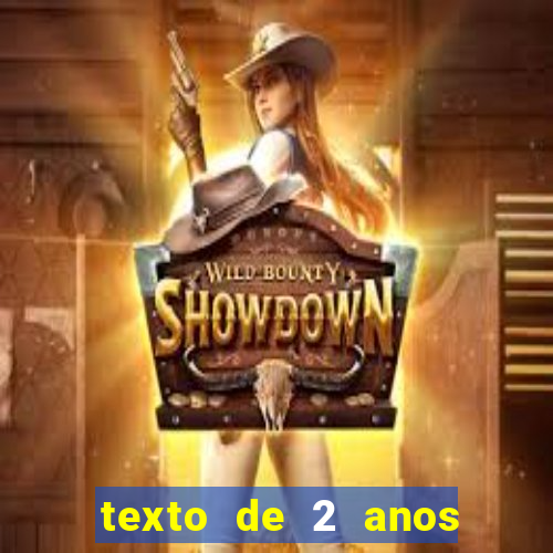 texto de 2 anos de namoro