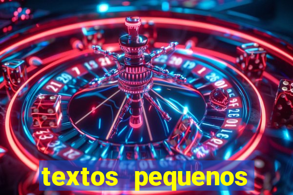 textos pequenos para alfabetizar